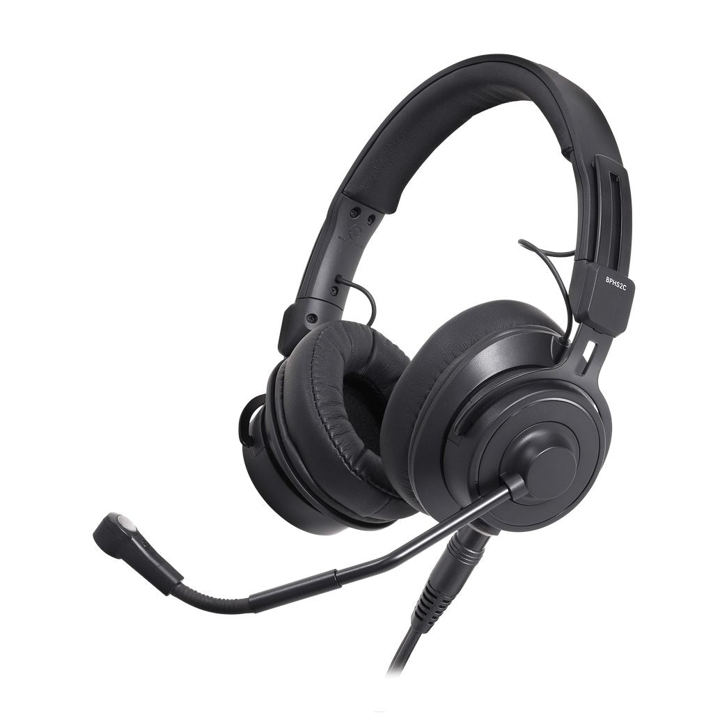 Audio-Technica BPHS2CA Broadcast Stereo Headset w/ Cardioid Condenser Boom Microphone