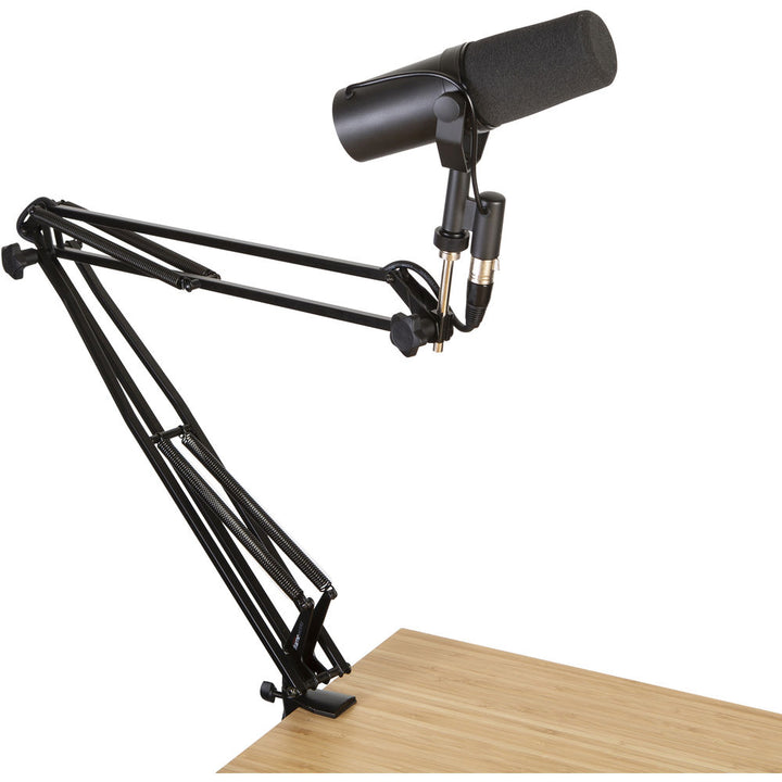 Gator Frameworks Desk-Mounted Broadcast/Podcast Boom Arm Microphone Stand