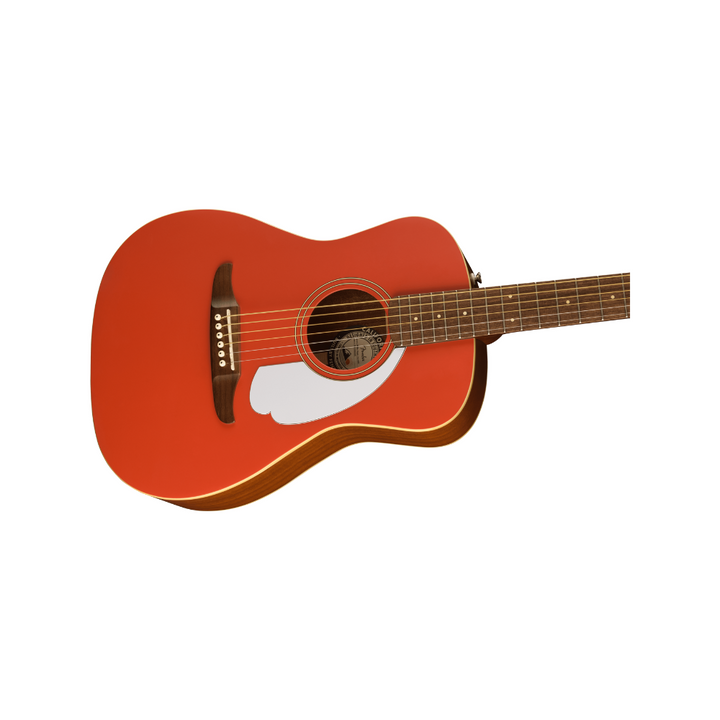 Fender California Series Malibu Player Walnut Fingerboard  White Pickguard - Fiesta Red