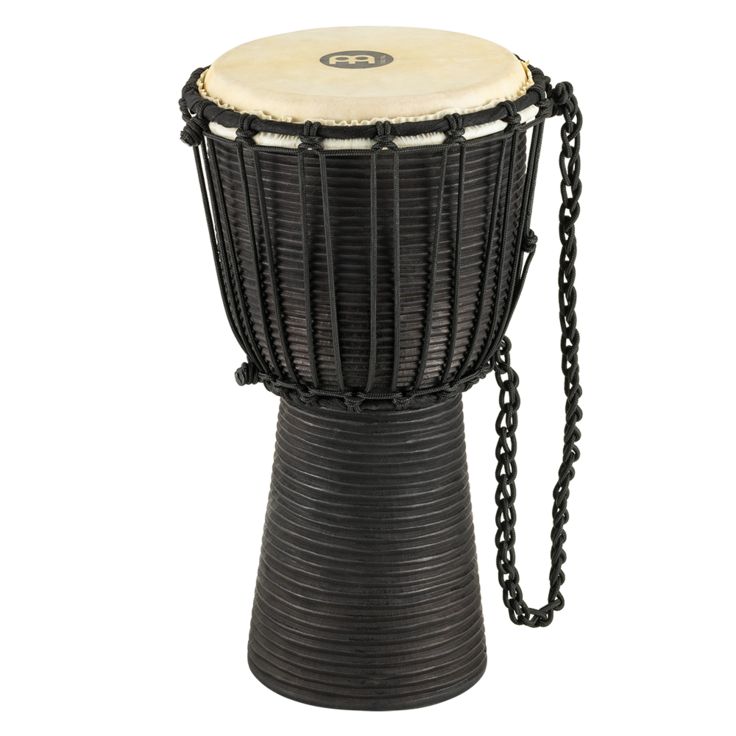 Meinl Percussion 8" Rope Tuned HeadlinerÂ® Series Wood Djembe Black River Series