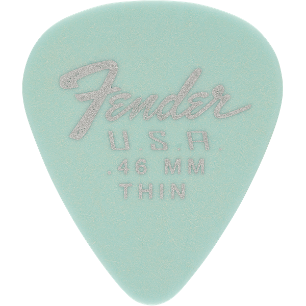 Fender Dura-Tone Delrin Pick, 351-shape, 12-Pack - Daphne Blue