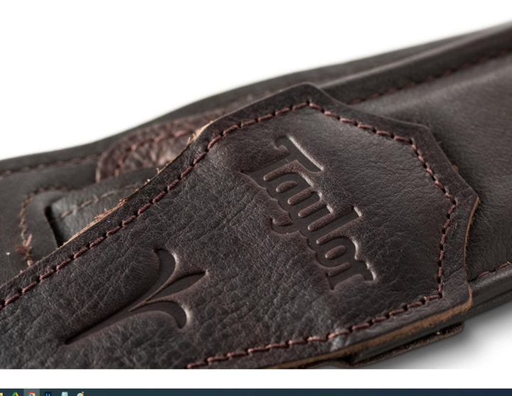 Taylor Spring Vine Strap,Choc Brn Embroided,2.5"