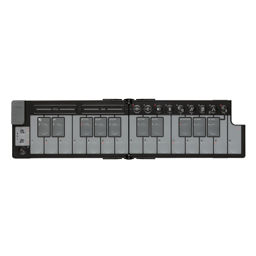 Korg NANOKEYFDBK Foldable pocket size MIDI Keyboard - Black