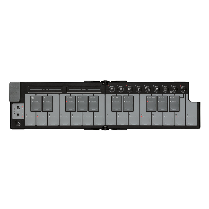 Korg NANOKEYFDBK Foldable pocket size MIDI Keyboard - Black