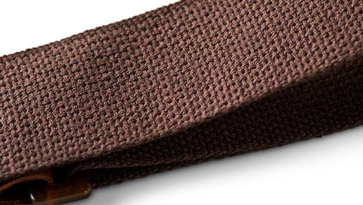 Taylor GS MinI Strap,Chocolate Brown Cotton,2"