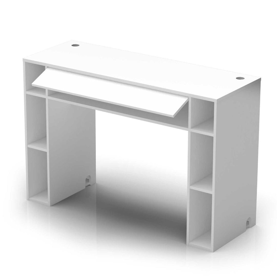 Glorious Modular Mix Station DJ Table w/ Record Storage - White