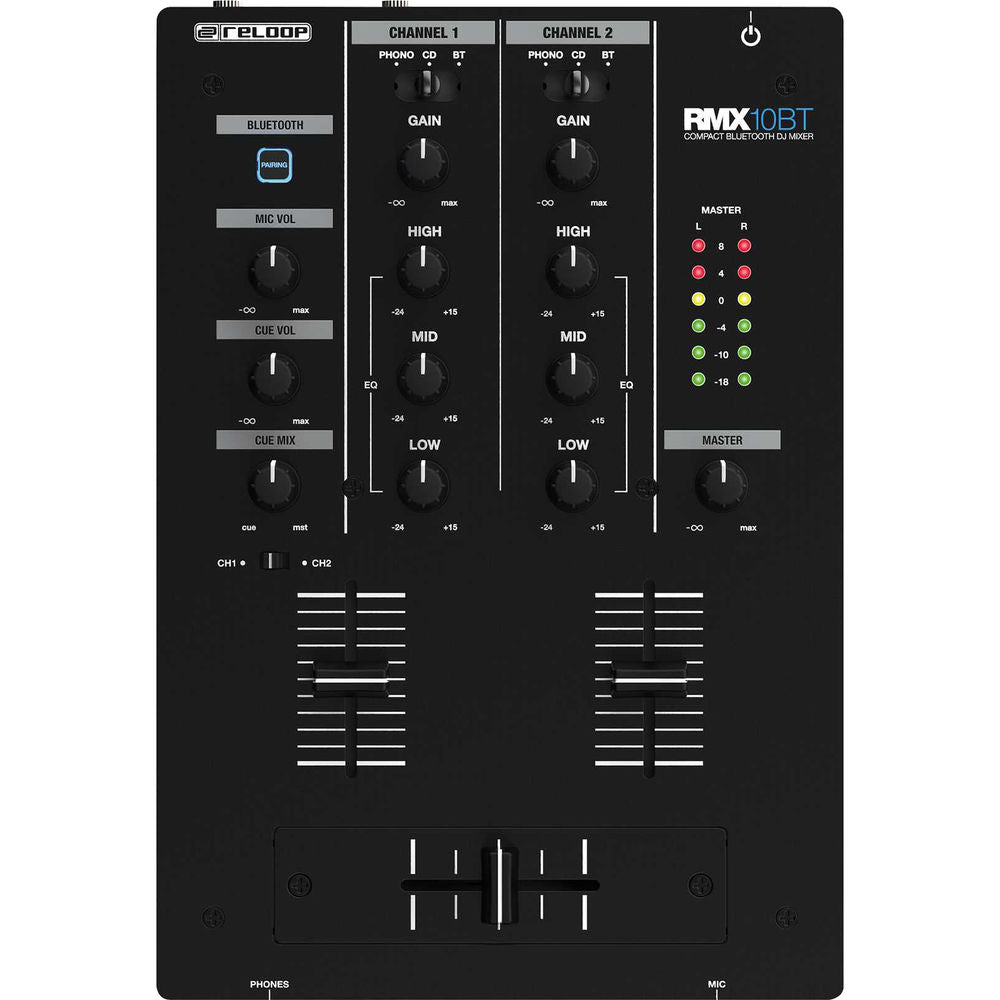 Reloop RMX-10 BT 2-Channel Bluetooth DJ Mixer