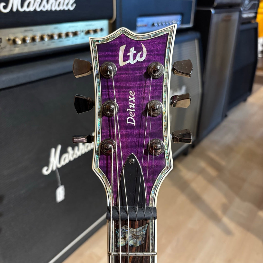 ESP LTD - EC1000 FM Trans Purple w/ EMG 60-81's & ESP Molded Hard Shell Case (2008) (Used - Consignment)