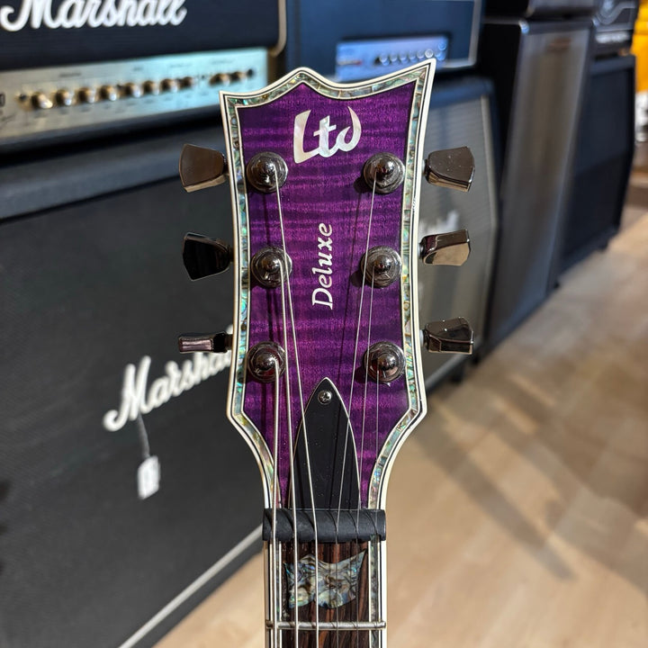 ESP LTD - EC1000 FM Trans Purple w/ EMG 60-81's & ESP Molded Hard Shell Case (2008) (Used - Consignment)