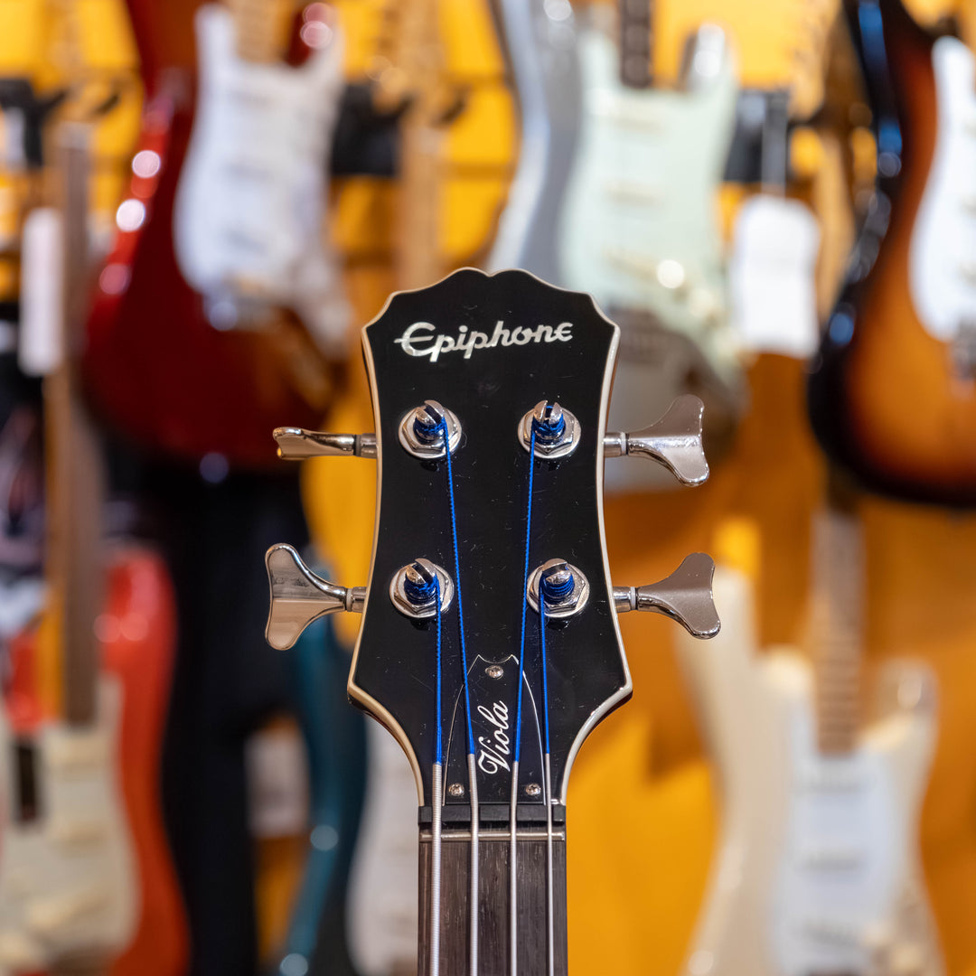 Epiphone - Viola Bass (Sunburst)  w/ Fender Gig Bag - 2014 - USED Electric Bass Guitar