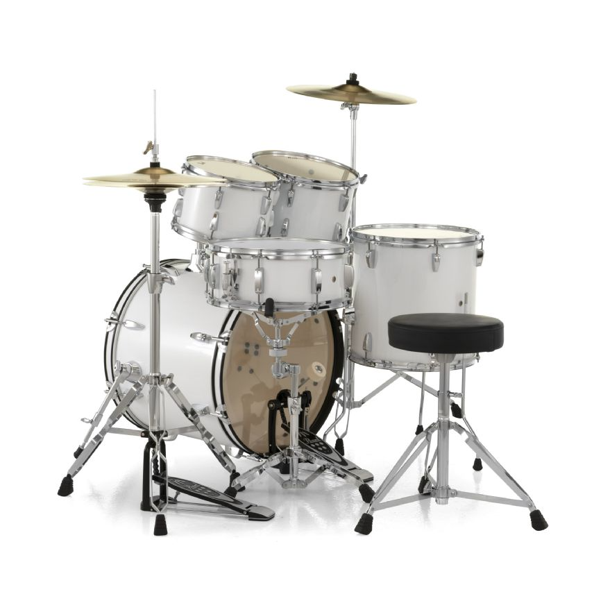 Pearl RS525SCC RoadShow Series 5-Piece Kit W/ Hardware & Cymbals #33 Pure White
