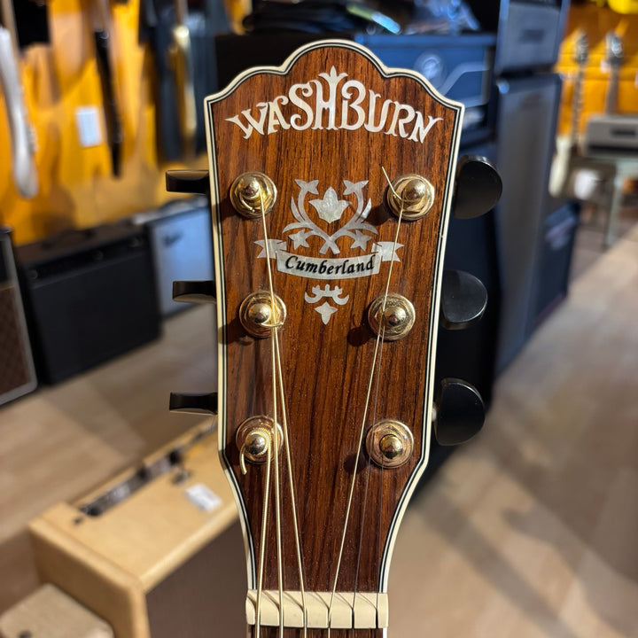 Washburn - J28-SCE DLK  Cumberland Cutaway Acoustic Electric Natural w/HD Case (2009) - USED
