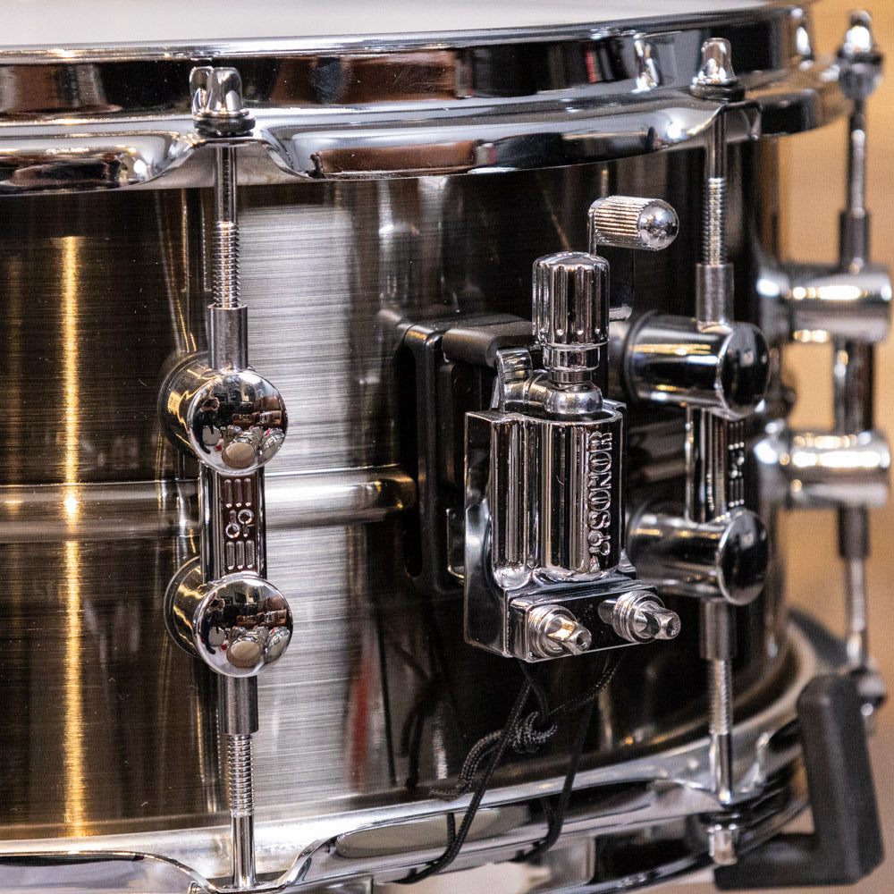 Sonor Kompressor Snare Drum 14x6 Inch, Brass, Black Nickel Plated