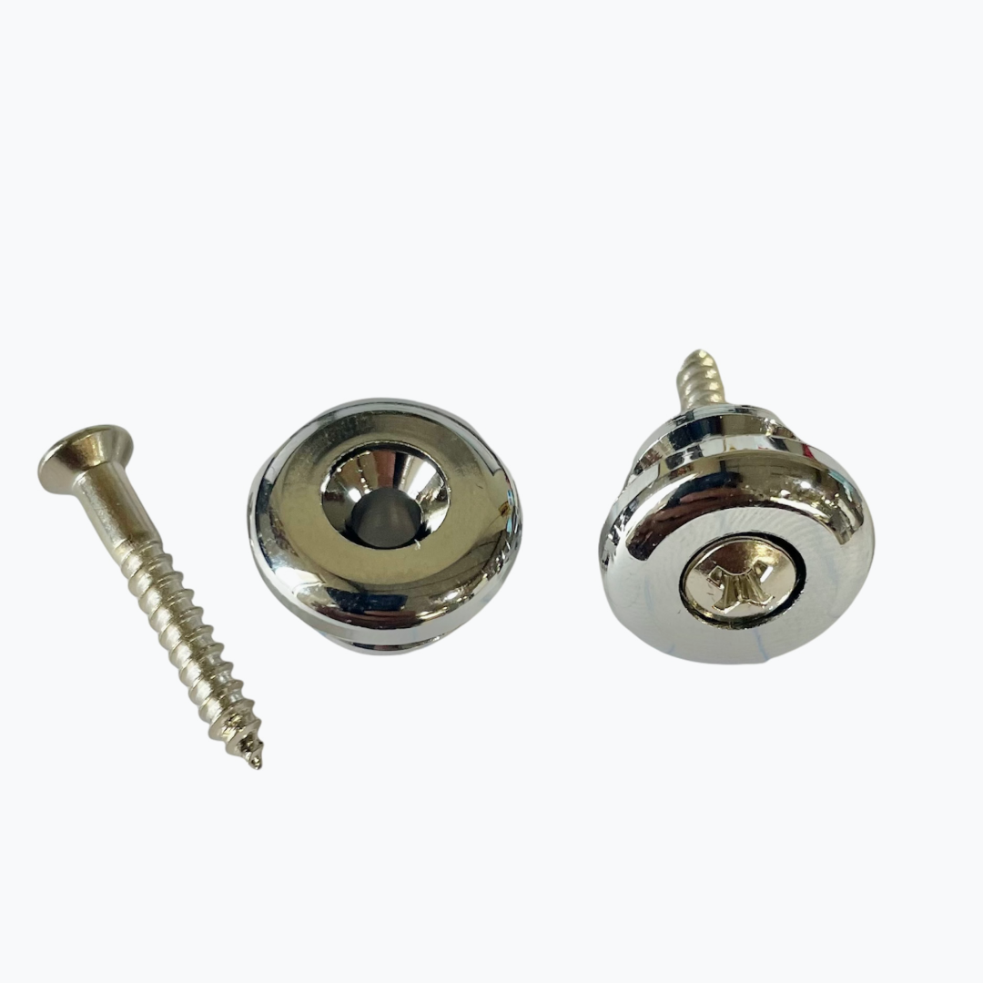 Allparts AP-0684 Oversized Strap Buttons Chrome