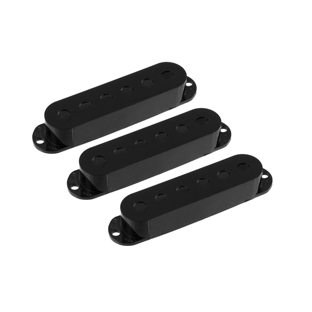 Allparts PC-0406 Set of 3 Plastic Pickup Covers for Stratocaster® Black