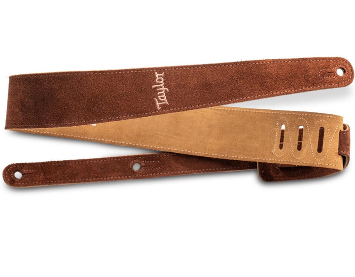 Taylor Strap,Embroidered Suede,Honey,2.5"