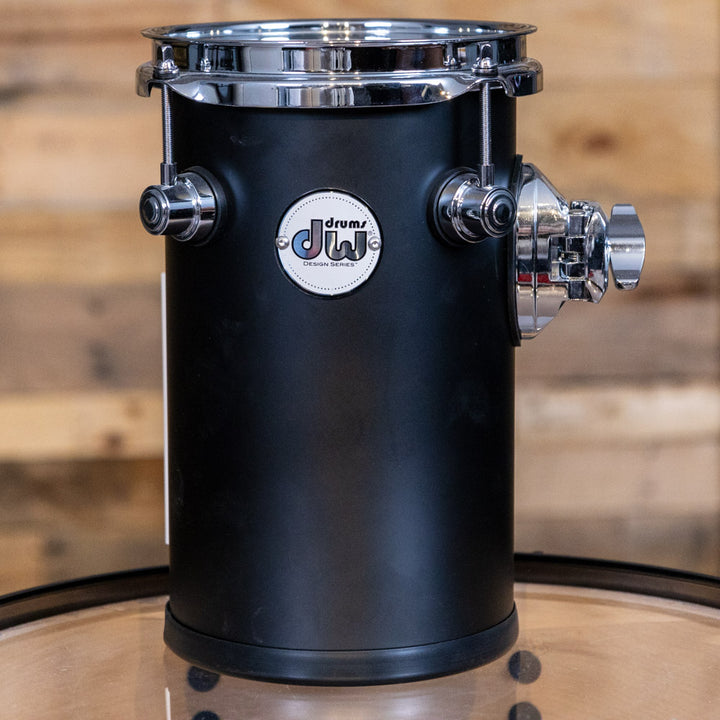 DW Design Series Rata Tom 10x6 Acrylic - Satin Black Acrylic