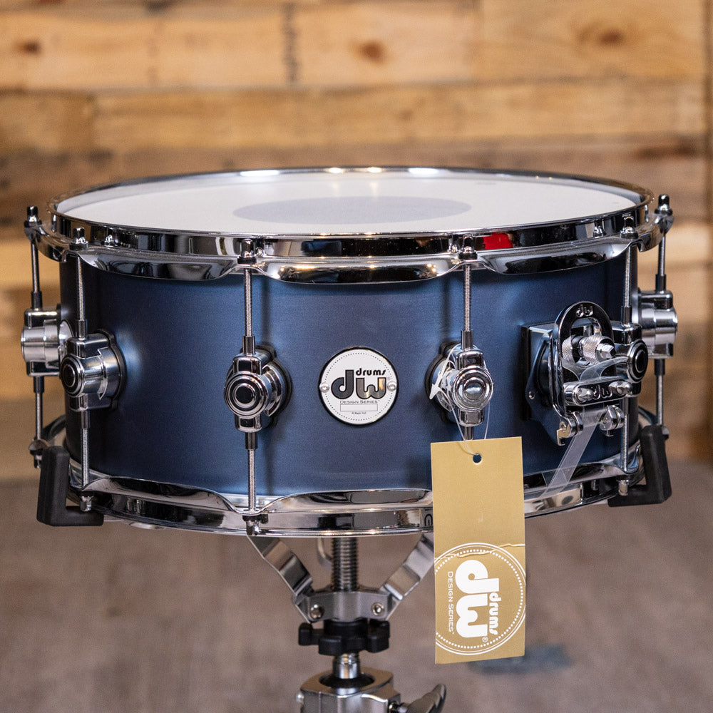 DW-DDLM0614SSBS-  Design Series Snare Drum 6x14 Matte Lacquer - Blue Slate