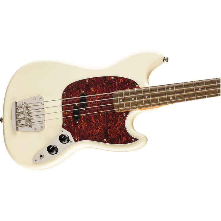 Squier Classic Vibe '60s Mustang Bass Laurel Fingerboard Electric Bass Guitar - Olympic White