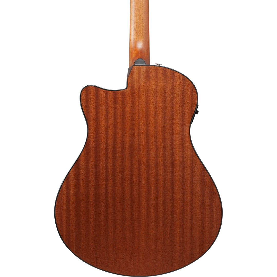 Ibanez AAM50CESBO Acoustic/Electric Guitar - Sapphire Blue Burst Open Pore Top, Natural Open Pore Back and Sides