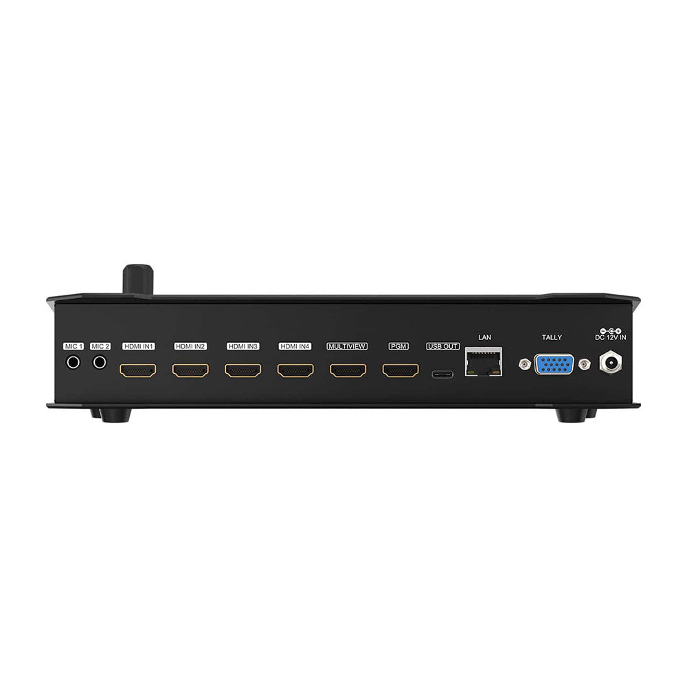 BZBGEAR - 4-Channel Live Streaming HDMI Mini Switcher Mixer with HDMI/USB C Output