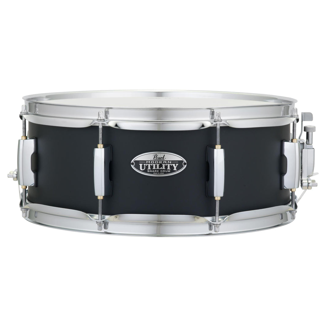 Pearl MUS1455M227 - Modern Utility 14" x 5.5" Maple Snare Drum - Satin Black