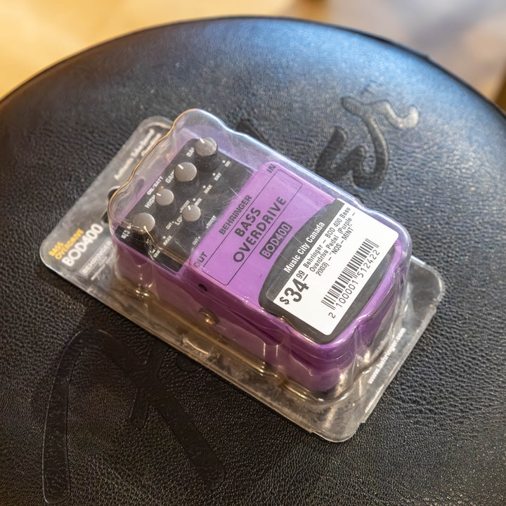 Behringer - BOD 400 Bass Overdrive Pedal  (Purple - 2003) -"NOS-MINT"