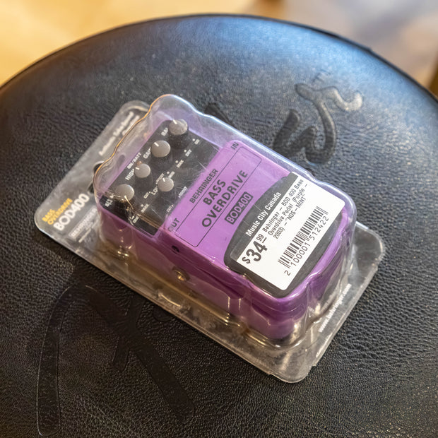 Behringer - BOD 400 Bass Overdrive Pedal  (Purple - 2003) -"NOS-MINT"