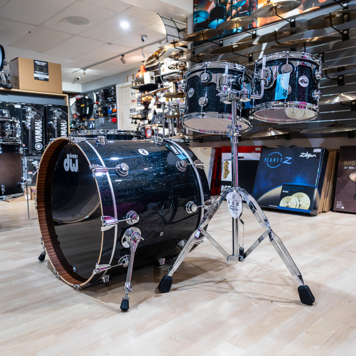 DW Collector's Series Maple Mahogany Black Ice Drum Tom Pack Drum Set