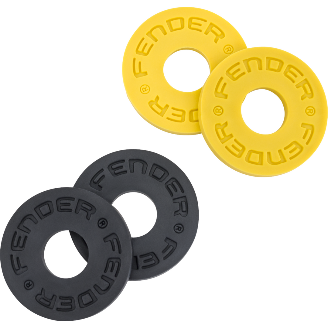 Fender Strap Blocks Third Man Records -  2 x Black and 2 x Yellow