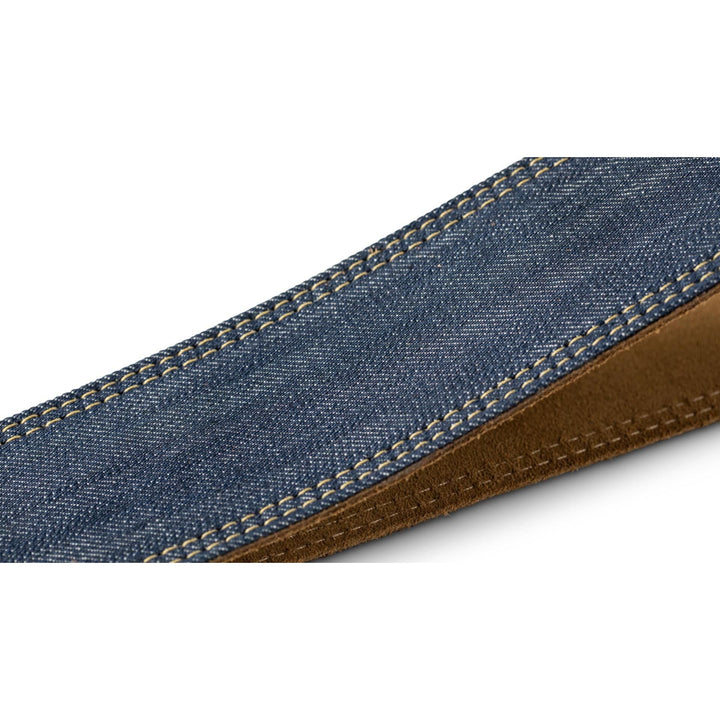 Taylor Blue Denim Strap,Gold Logo,2"