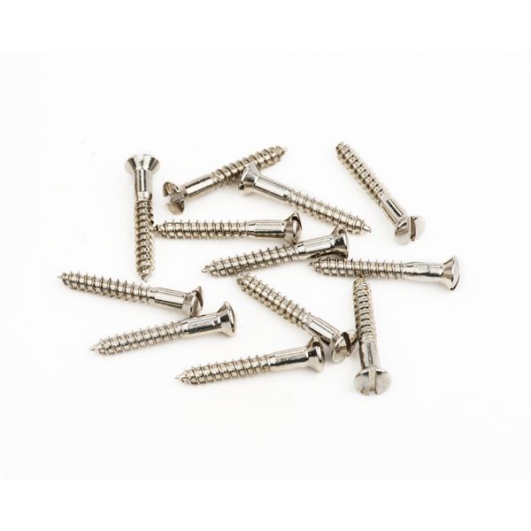 Fender Pure Vintage Slotted Telecaster Bridge-Strap Button Mounting Screws - Nickel