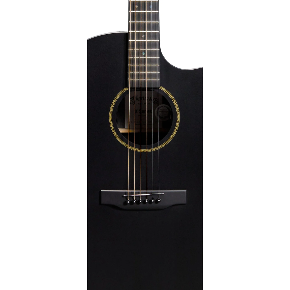 Martin GPC-X1E Grand Performance HPL Acoustic Electric Guitar with Gig bag - Black