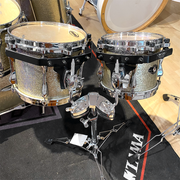 CONSIGNMENT- Tama Superstar Classic All Birch Vintage 7-Piece Drum Kit - Nickle Sparkle USED