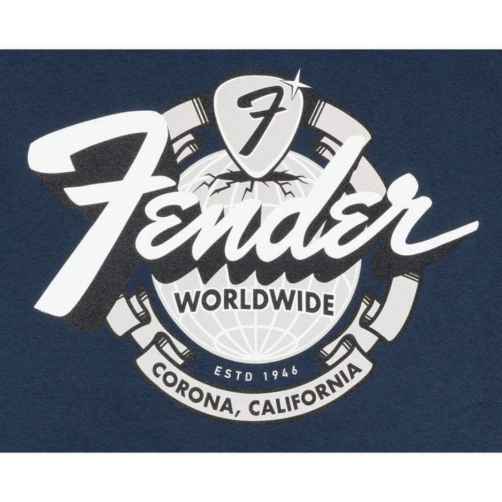Fender  ® World Wide Tee - Vintage - Navy S