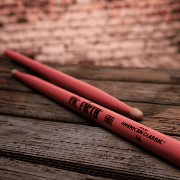 Vic Firth 5AP American Classic 5A Wood Tip Pink Drumsticks