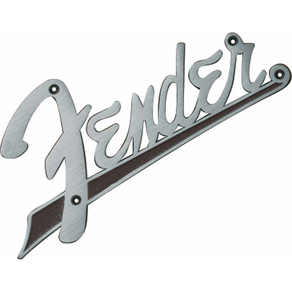 Fender '63 Flat Amplifier Logo - Silver