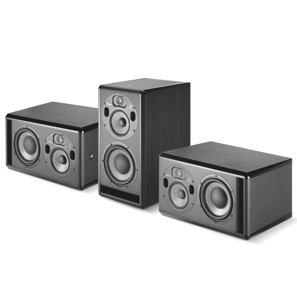 Focal TRIO 6 3-way active monitor - Black / 8" LF woofer + 5" midrange + 1" Beryllium tweeter + Dual Focus Mode - Black