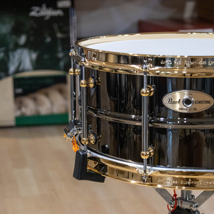 Pearl STHNSF1465 Pearl Limited Edition Black Nickel over Brass Sensitone Snare Drum