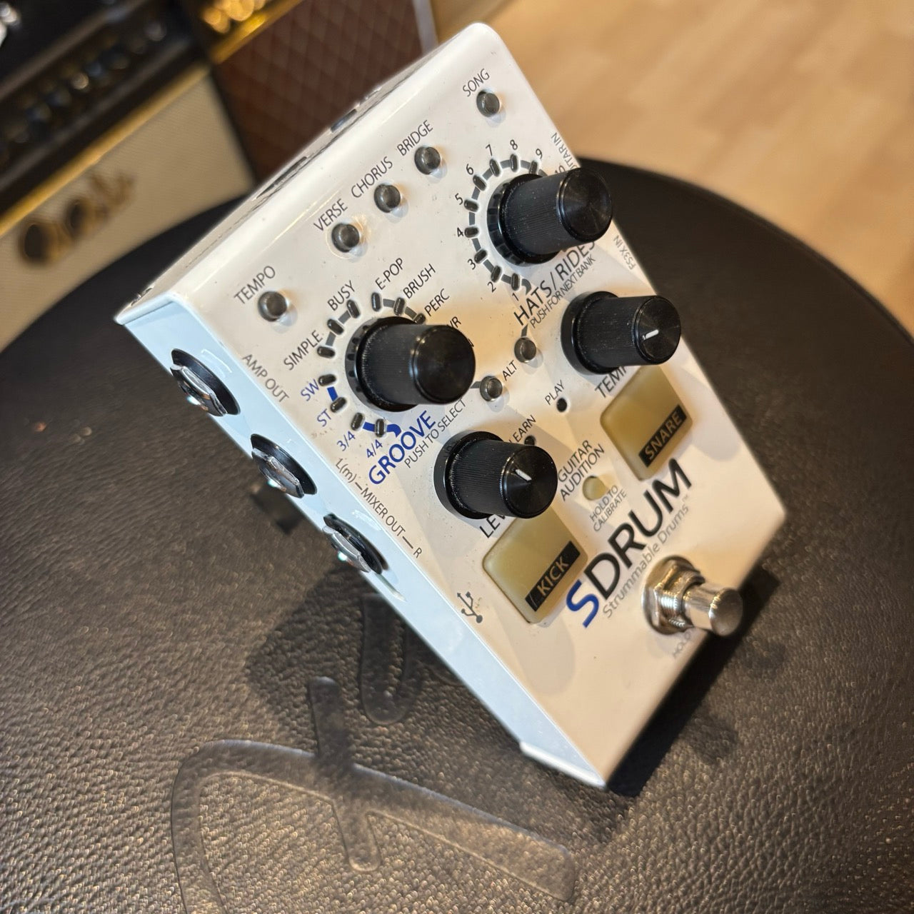 Digitech - S Drum Strummable Drum Pedal w/ Factory Box & User