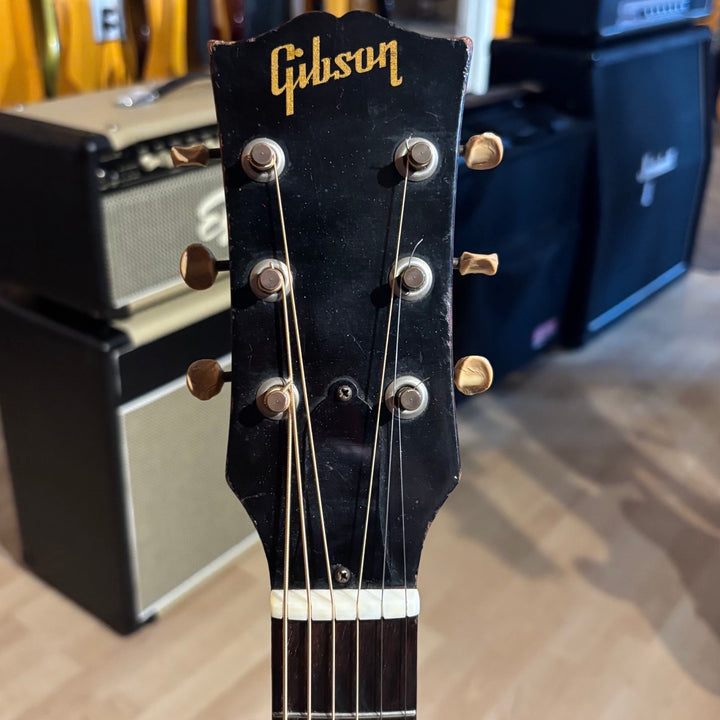 VINTAGE - Gibson LG-1 Acoustic 2 Tone Burst w/ NEW Profile Hard Shell Case (1957) - USED