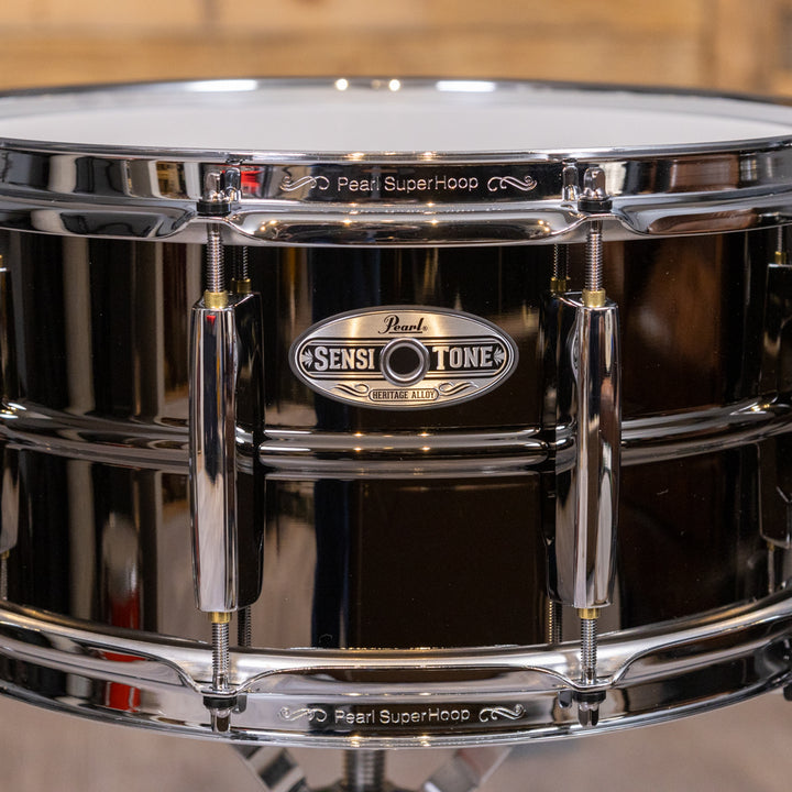 Pearl STH1465BR SensiTone 14”x6.5” Heritage Alloy Snare Drum - Black Nickel-over-Brass