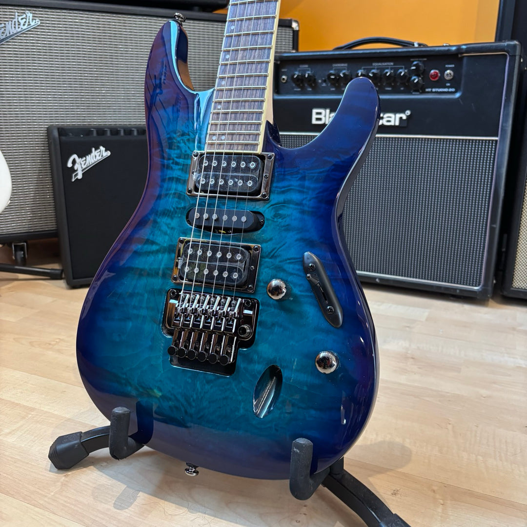 Ibanez - S Standard (Sapphire Blue) S670QMSPB (Factory Demo) "One Small Lacquer Checking Mark"
