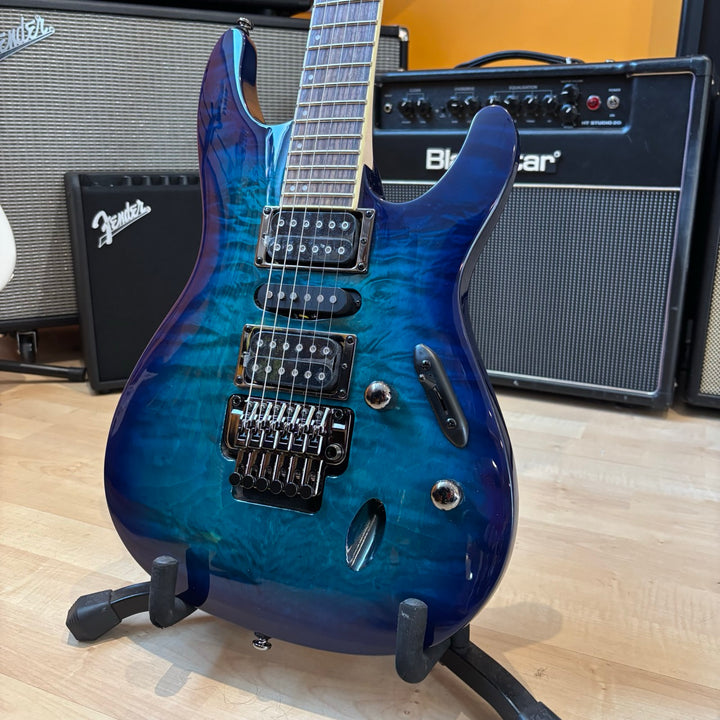 Ibanez - S Standard (Sapphire Blue) S670QMSPB (Factory Demo) "One Small Lacquer Checking Mark"