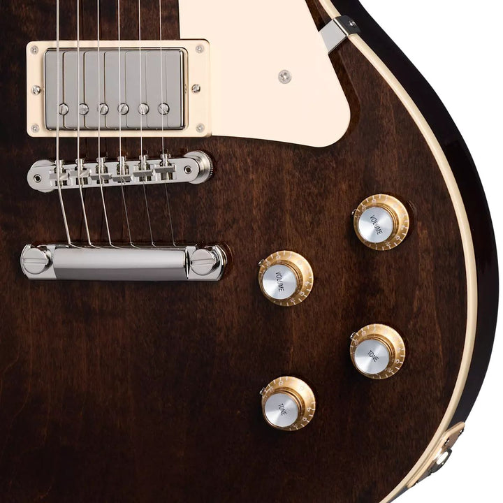 Gibson Les Paul Standard 60s Plain Top Electric Guitar with Hardshell Case - Dark Walnut