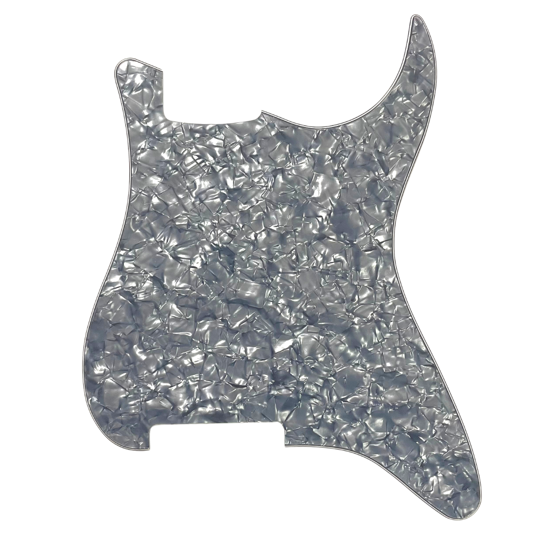Allparts PG-0992 Pickguard Outline for Stratocaster® Black Pearloid 4-ply (BP/W/B/W) .100