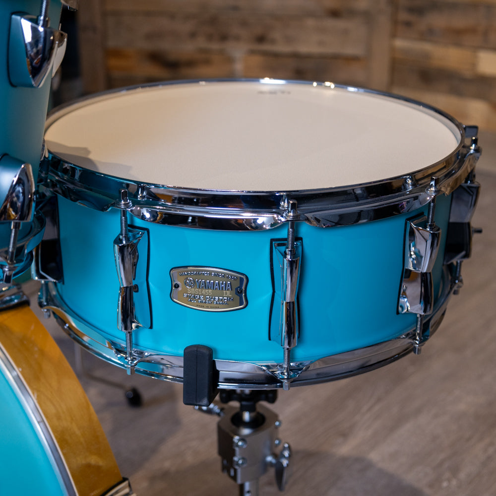 Yamaha SBX0F56-  Stage Custom Birch 5-Piece Shell Pack w/ hardware (10x7, 12x8, 14x13ft, 14x5.5, 20x17,  HW680W) - MSG Matte Surf Green