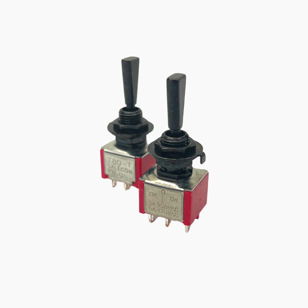 Allparts EP-0082-B03 Black On Off On Mini Switch - 15 Piece Bulk Pack