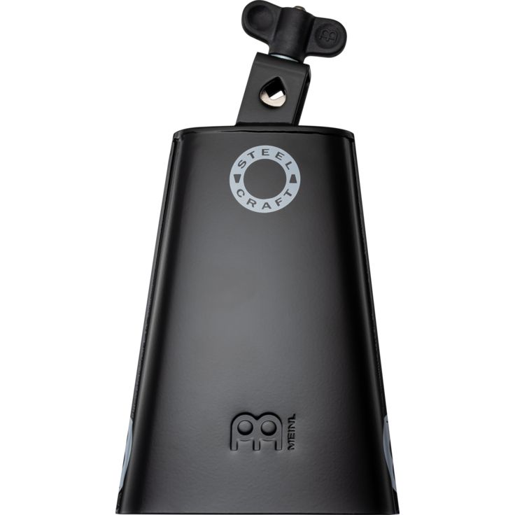 Meinl Percussion 7" Steel Craft Line Cowbell Black powder coated steel Classic Rock Cowbell Big Mouth Low pitch