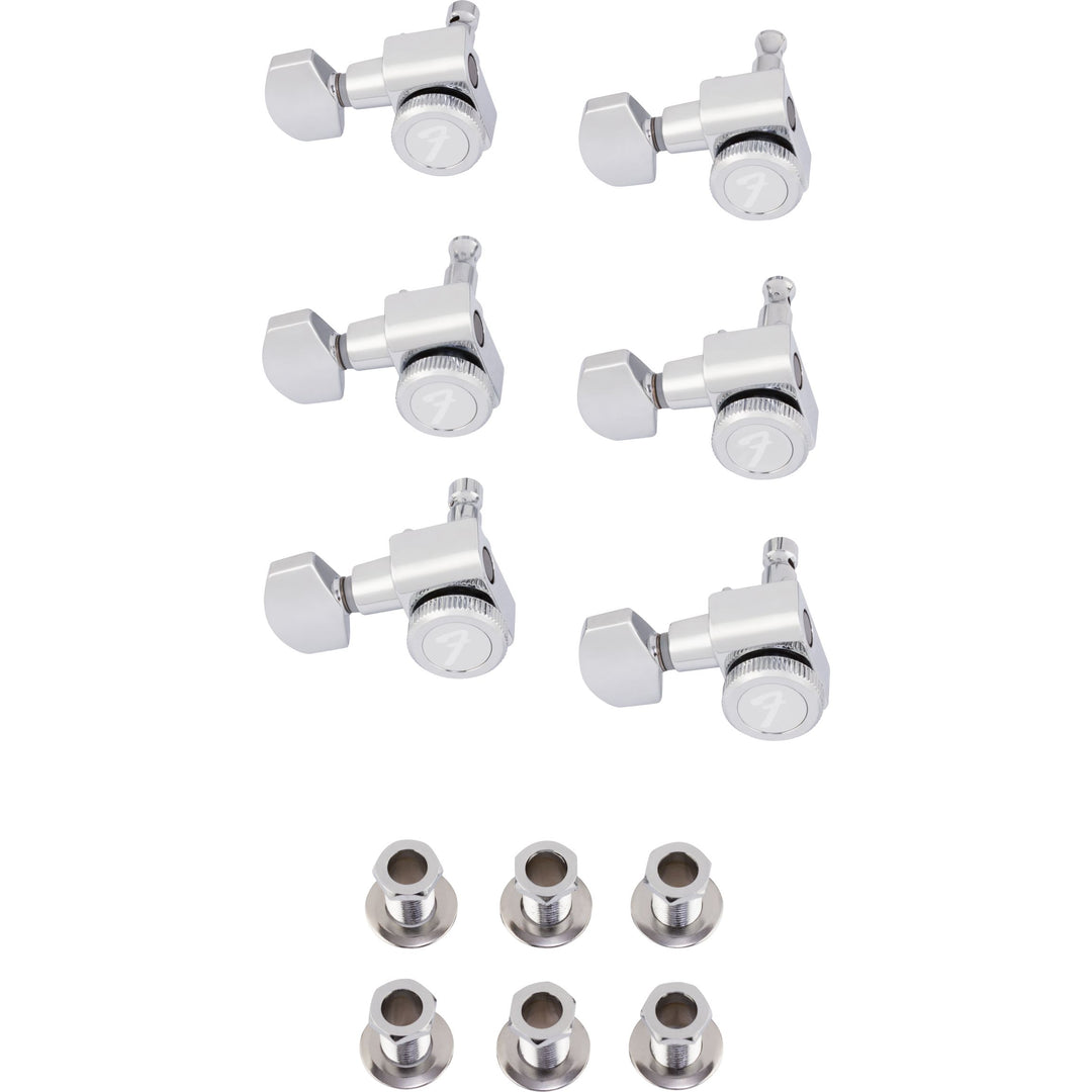 Fender Locking Stratocaster/Telecaster Tuning Machines, Left-Handed - Polished Chrome